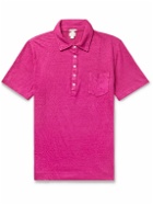 Massimo Alba - Filicudi Slim-Fit Linen-Jersey Polo Shirt - Pink