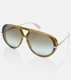Bottega Veneta Drop aviator sunglasses