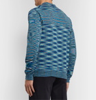 Missoni - Space-Dyed Wool-Blend Polo Shirt - Blue