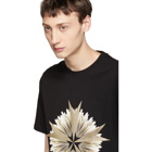 Neil Barrett Black Cross Floral Golden Aura T-Shirt