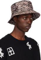 Ksubi Brown Zoo Bucket Hat