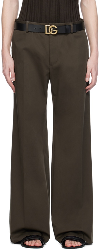 Photo: Dolce&Gabbana Brown Tailored Trousers