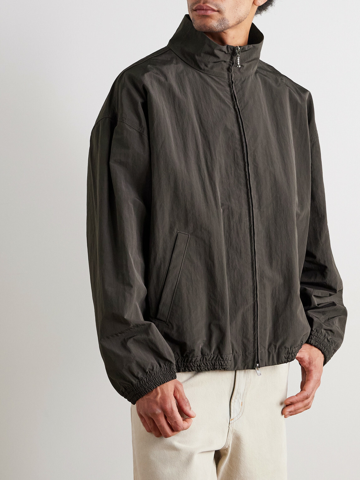 AGOLDE - Marshall Crinkled-Shell Bomber Jacket - Black