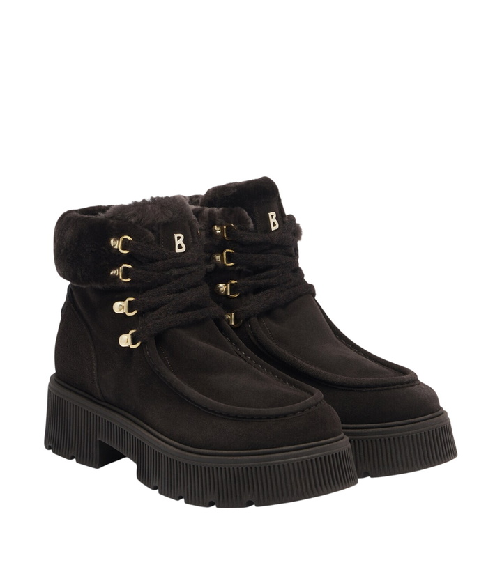 Photo: Bogner Turin shearling-trimmed suede lace-up boots
