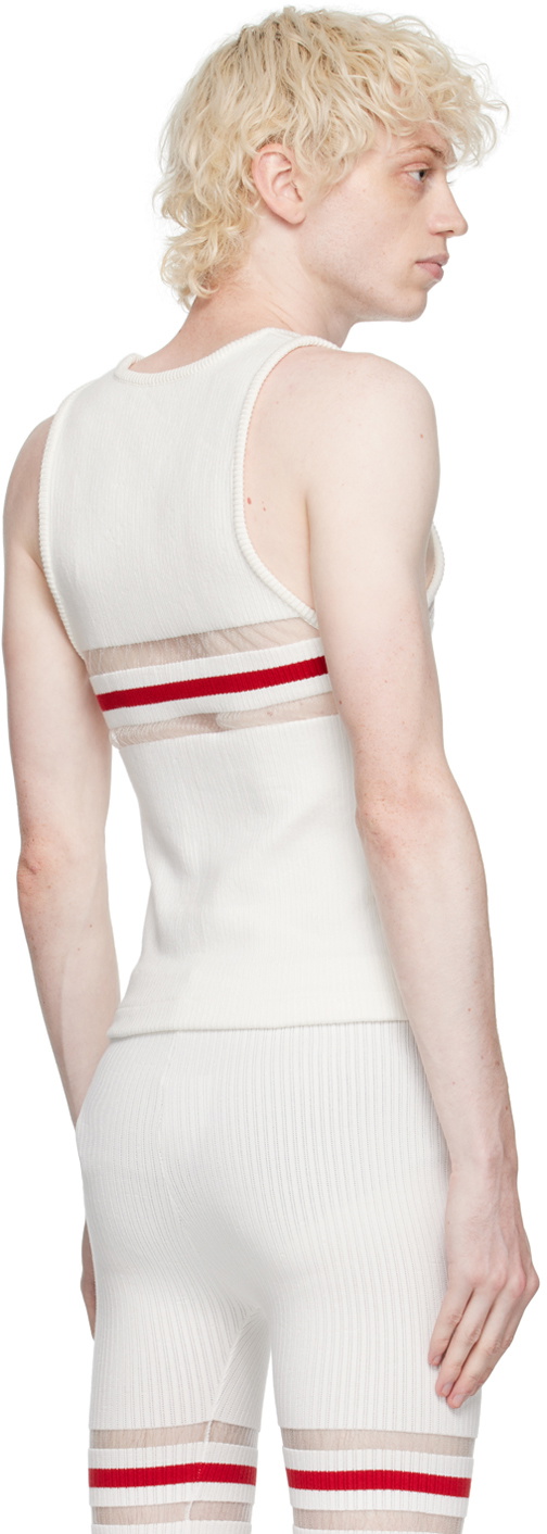 Alled-Martinez Off-White Stripe Tank Top