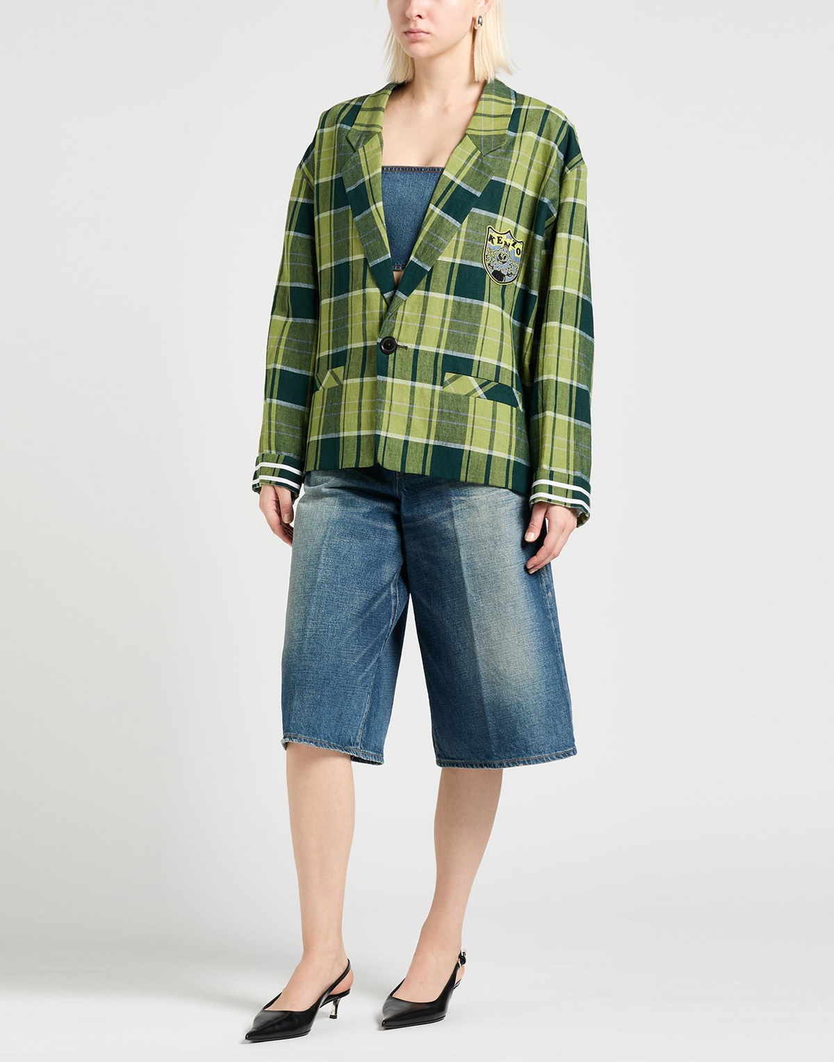 Kenzo Womens Blazer Lime in Green