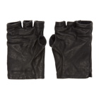 Boris Bidjan Saberi Black Fingerless Gloves