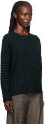 Eckhaus Latta Black & Green Keyboard Sweater