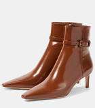 Gianvito Rossi 55 patent leather ankle boots