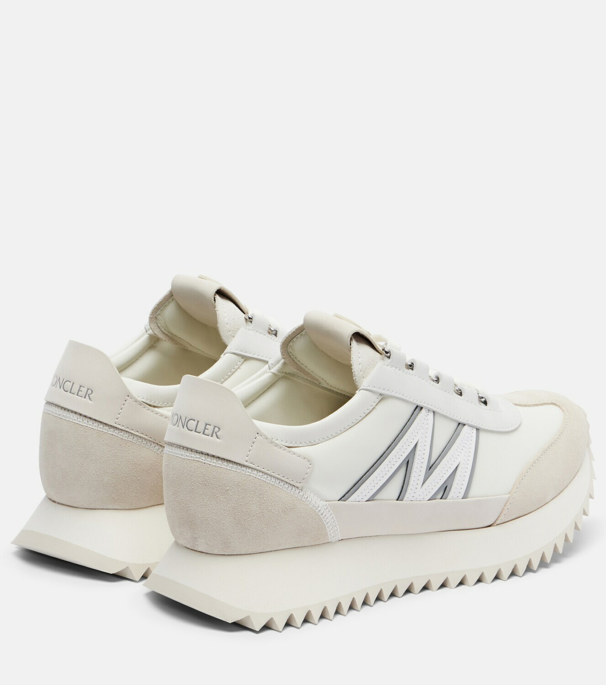 Moncler Pacey2 suede-trimmed sneakers