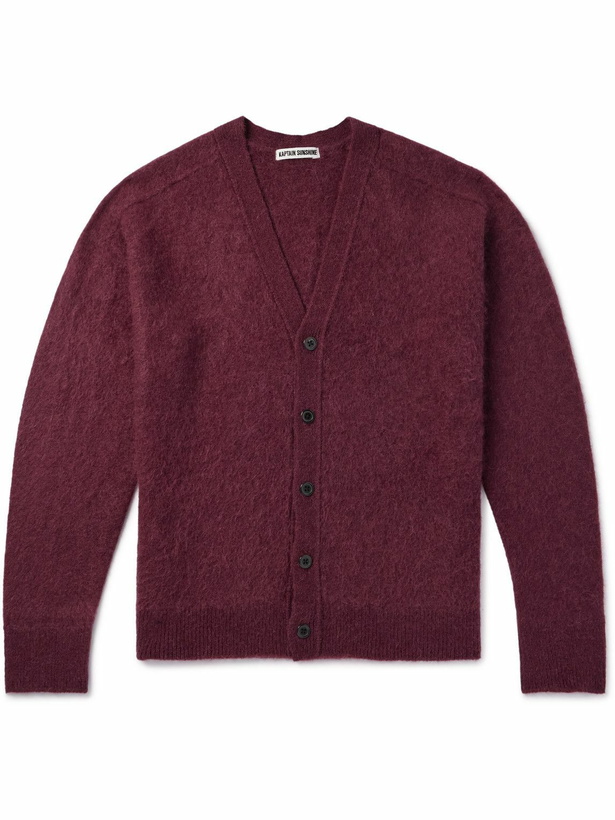 Photo: Kaptain Sunshine - Alpaca-Blend Cardigan - Burgundy
