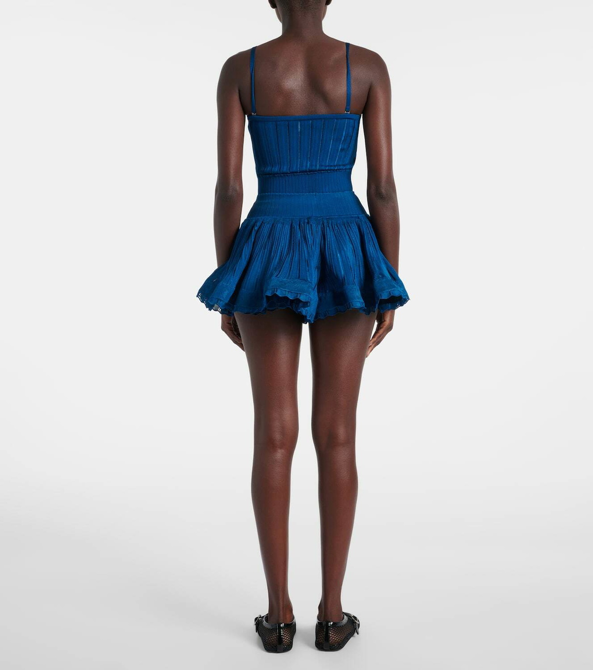 Alaïa Ribbed-knit skort