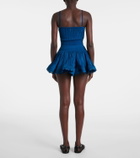 Alaïa Ribbed-knit skort