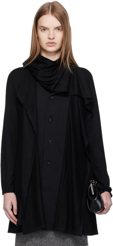 Photo: YOHJI YAMAMOTO Black Wool Stole Blouse