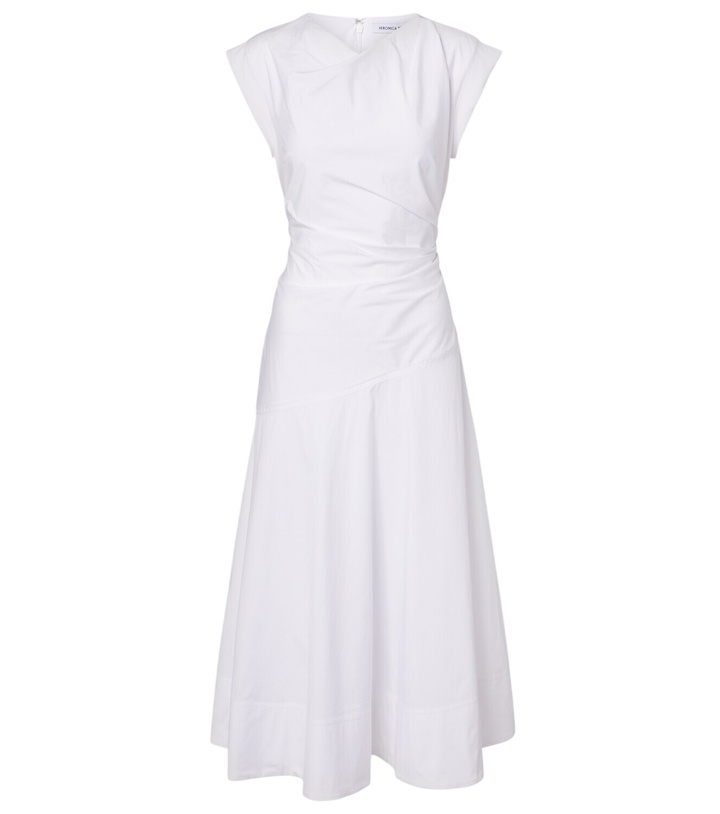 Photo: Veronica Beard Lisette cotton-blend midi dress