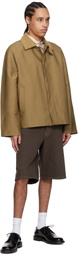 Sunflower Brown Wide Twist Shorts