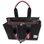 Thom Browne Black Zip-Top East West Tote