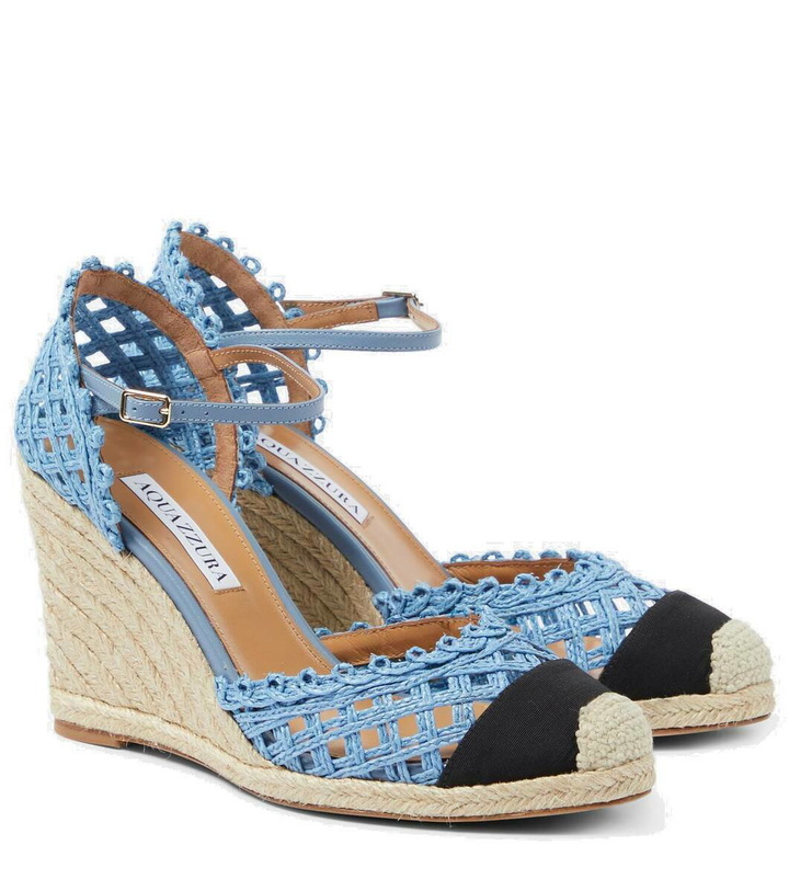 Photo: Aquazzura Sunburst 120 espadrille wedges