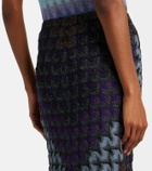Missoni Knitted lamé maxi skirt