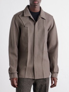 Rick Owens - Virgin Wool Drill Overshirt - Gray