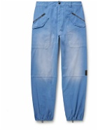 LOEWE - Tapered Cotton Cargo Trousers - Blue