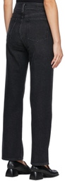 B Sides Black Field Mid Kick Jeans