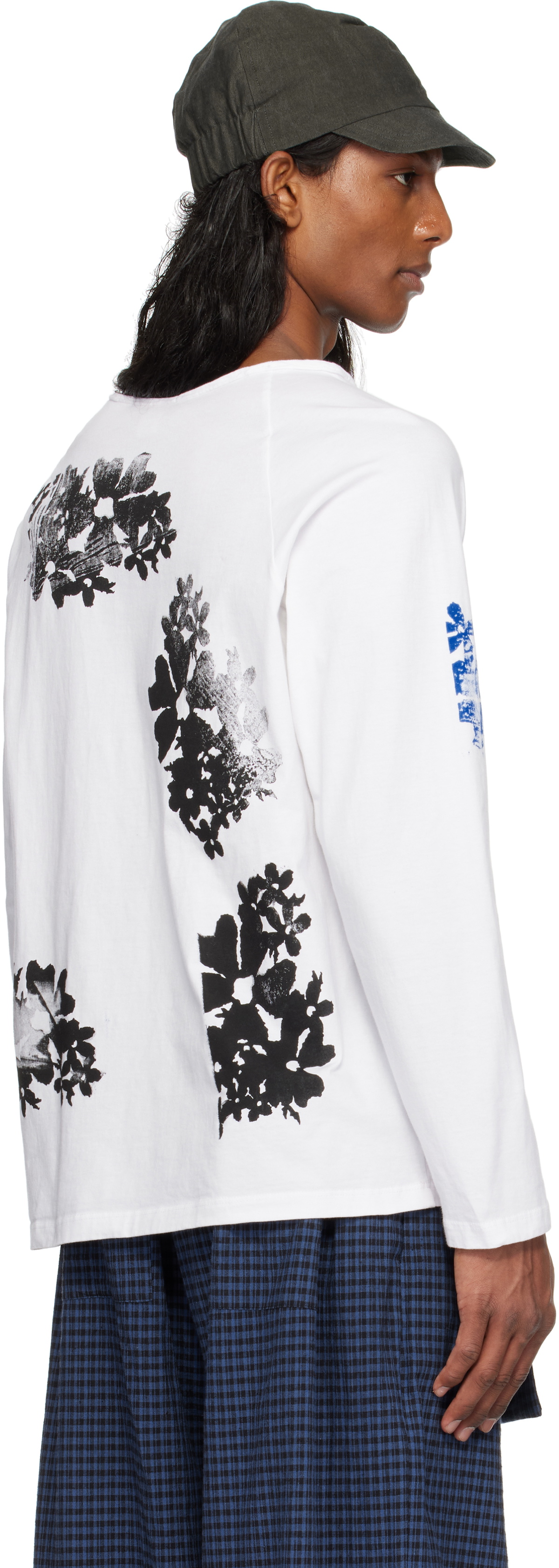 SC103 SSENSE Exclusive White Warf Nest Long Sleeve T-shirt