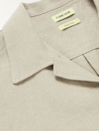 De Bonne Facture - Convertible-Collar Linen Shirt - Neutrals