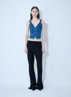 Sportmax Buttoned Denim Vest