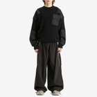Balenciaga Men's Cotton Military Sweater in Black