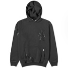 Represent Men's Applique Initial Hoodie in Off Black