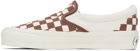 Vans Off-White & Brown Premium Slip-On 98 Sneakers