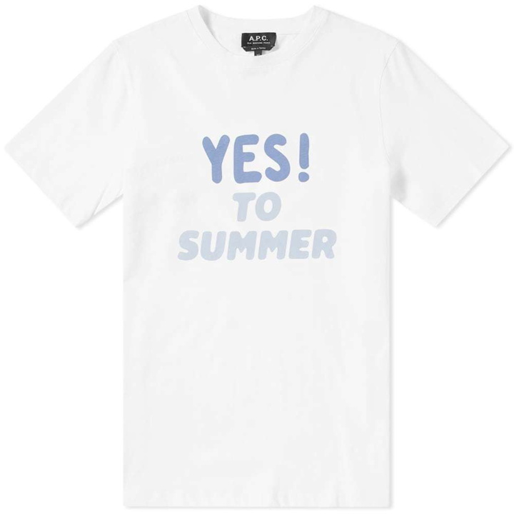 Photo: A.P.C. Yes To Summer Tee White