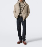 Eleventy Wool, silk, and cashmere puffer jacket