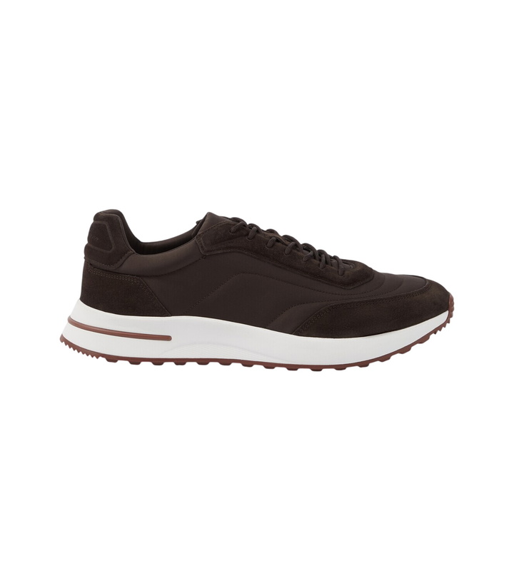 Photo: Loro Piana Week End Walk suede-trimmed sneakers