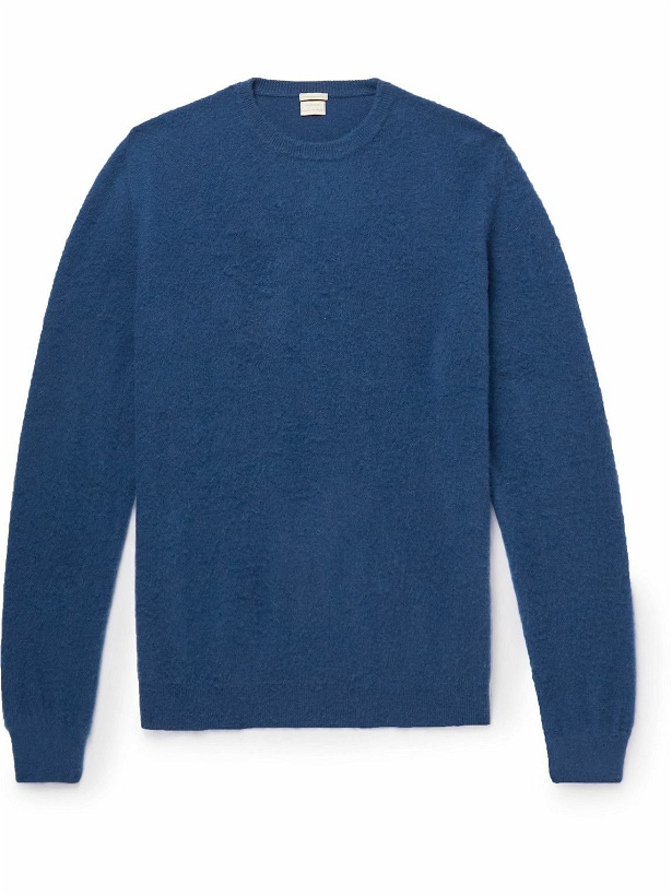 Photo: Massimo Alba - Kane Brushed Cashmere Sweater - Blue