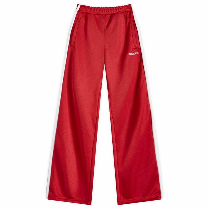 Photo: Fiorucci Women's Puffy Piping Track Trousers in Red