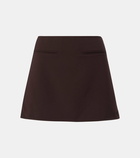 Courrèges Twill miniskirt