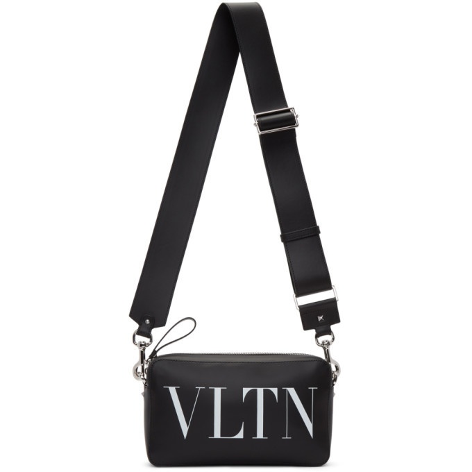 Photo: Valentino Black Valentino Garavani VLTN Crossbody Bag