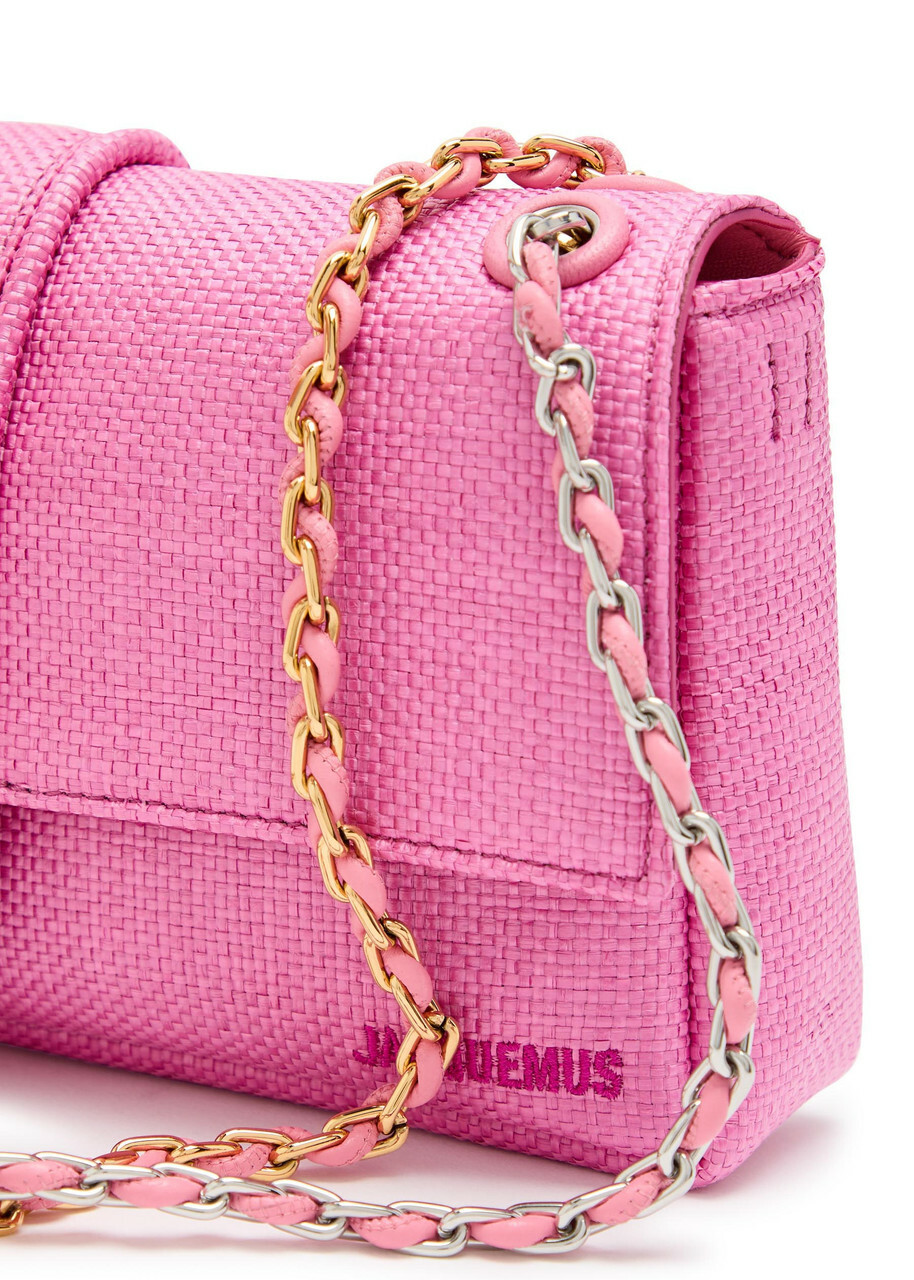 Jacquemus Le Bambino Chaîne Raffia Shoulder bag - Pink - One Size