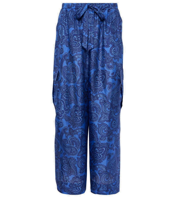 Photo: Zimmermann Ottie paisley silk habotai wide-leg pants