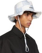 Jacquemus Blue & White 'Le Bob Artichaut' Hat