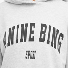 Anine Bing Women's Harvey Hooded Crew Sweat in Grey Melange