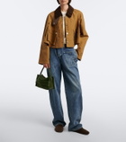JW Anderson Loafer Small suede shoulder bag