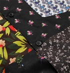 Stella McCartney - Camp-Collar Panelled Printed Cotton-Voile Shirt - Multi