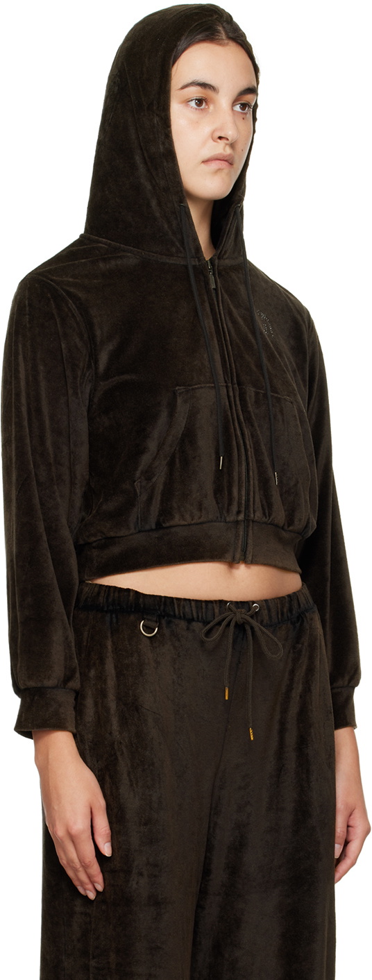 Doublet Brown Crystal-Cut Jacket