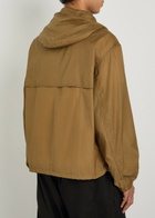 Lemaire Hooded Shell Windbreaker Jacket Brown
