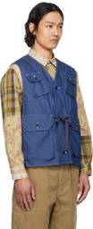 Engineered Garments Blue C-1 Denim Vest