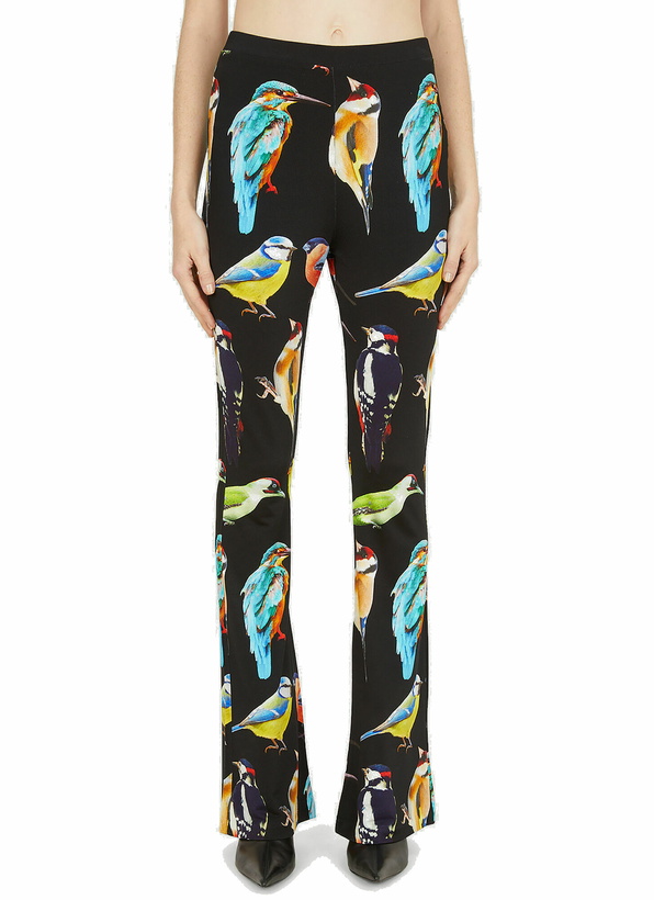 Photo: Stella McCartney - Bird Print Pants in Black