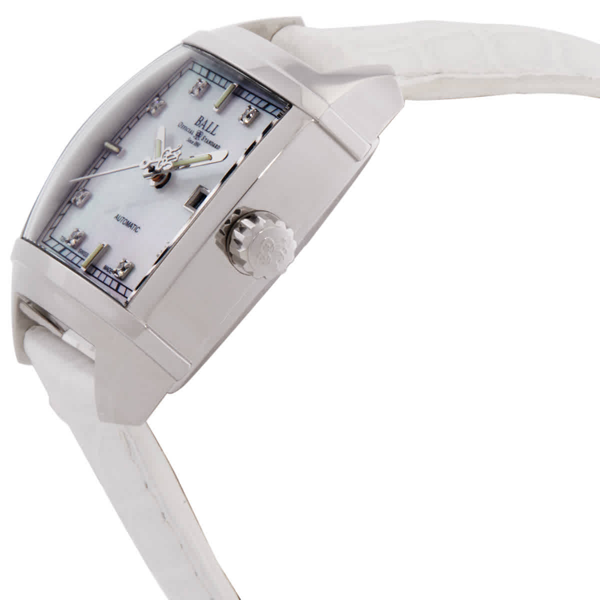 Ball Conductor Automatic White Dial Ladies Watch NL1068D-L6J-WH